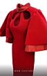 MNM Couture 2798 Butterfly Sleeves High Neck Cutout Dress