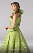 MNM Couture 2799 Ruffle Shoulder Asymmetric Pleated Dress