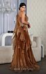 MNM Couture F02801 Side Tail One Sleeve Faux Wrap Dress
