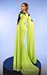 MNM Couture F02802 Floor-Length Sleeves High Slit Dress