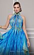MNM Couture F02822 Halter Neck A-Line Cutout Dress
