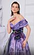 MNM Couture F02855 Applique Waist Off-The-Shoulder Floral Dress