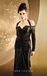 MNM Couture F02870 Ruched Bodice Halter Strap Dress