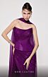 MNM Couture F02894 Draped Skirt Strapless Scoop Neck Dress