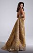 MNM Couture F02914 One-Shoulder Overskirt Feather Bolero Dress