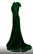 MNM Couture 2716 Ruffle Neck Velvet Mermaid Dress