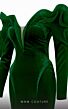 MNM Couture 2716 Ruffle Neck Velvet Mermaid Dress