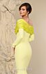 MNM Couture F02928 Mermaid Ruched Off-The-Shoulder Dress