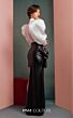 MNM Couture GOF2502 Puff Sleeve Front Bow Short Dress