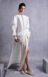 MNM Couture GOS2516 Juliet Sleeve Cutout Back Off White Dress