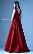 MNM Couture G0933 Pleated Top V-Neck Sleeveless Dress