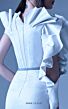 MNM Couture G0934 One Sleeve Ruffle Top Dress