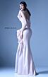 MNM Couture G0935 Rosette Slit One Shoulder Dress