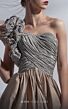 MNM Couture G1260 Glitter Top One Shoulder Dress
