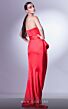 MNM Couture G1307 Ruffle Slit Strapless Pleated Dress