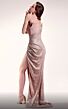 MNM Couture G1422 Sky-High Slit Strapless Embellished Dress