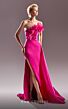 MNM Couture G1500 Side Tail Pleated Top Strapless Dress