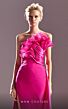 MNM Couture G1500 Side Tail Pleated Top Strapless Dress