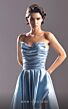 MNM Couture G1501 High Slit Pleated Top Strapless Dress