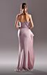 MNM Couture G1503 Pleated Top High Slit Strapless Dress