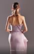 MNM Couture G1503 Pleated Top High Slit Strapless Dress