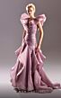 MNM Couture G1504 Ruffle Skirt Plunging Neckline Ruched Dress