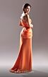 MNM Couture G1506 Side Tail High Slit Strapless Corset Dress
