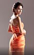 MNM Couture G1506 Side Tail High Slit Strapless Corset Dress