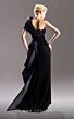 MNM Couture G1507 High Slit One Shoulder Pleated Dress