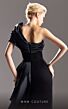 MNM Couture G1507 High Slit One Shoulder Pleated Dress