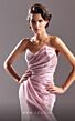 MNM Couture G1510 Double Slit Strapless Pleated Dress