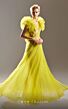 MNM Couture G1515 Cage Skirt Ruffle Sleeve Illusion Dress