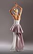 MNM Couture G1517 Side Tail Peplum Skirt Strapless Dress
