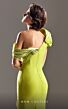 MNM Couture G1518 Asymmetrical Neckline Side Slit Dress