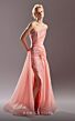 MNM Couture G1522 High Slit Strapless Pleated Dress