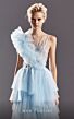 MNM Couture G1528 Layered Skirt Illusion Top Dress