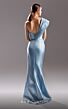 MNM Couture G1529 High Slit One Shoulder Pleated Dress