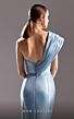 MNM Couture G1529 High Slit One Shoulder Pleated Dress