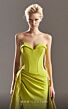 MNM Couture G1534 Pleated Overskirt Strapless Corset Dress