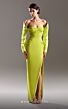 MNM Couture G1537 High Slit Off The Shoulder Ruched Dress