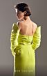 MNM Couture G1537 High Slit Off The Shoulder Ruched Dress