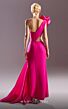 MNM Couture G1538 Cutout Waist High Slit One Shoulder Dress