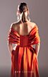 MNM Couture G1539 High Slit Off The Shoulder Pleated Dress
