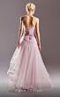 MNM Couture G1540 Layered Skirt Ruffle Neckline Drop Waist Dress