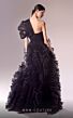 MNM Couture G1600 Ruffle Skirt One Shoulder Dress