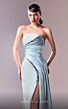 MNM Couture G1608 Side Tail High Slit Strapless Dress