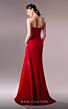 MNM Couture G1610 Pleated Slit Strapless Dress
