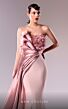 MNM Couture G1611 Pleated Top Side Tail Strapless Dress