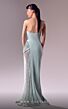 MNM Couture G1613 Illusion Slit Strapless Sequin Dress