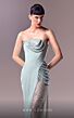 MNM Couture G1613 Illusion Slit Strapless Sequin Dress